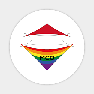 Monaco pride flag Magnet